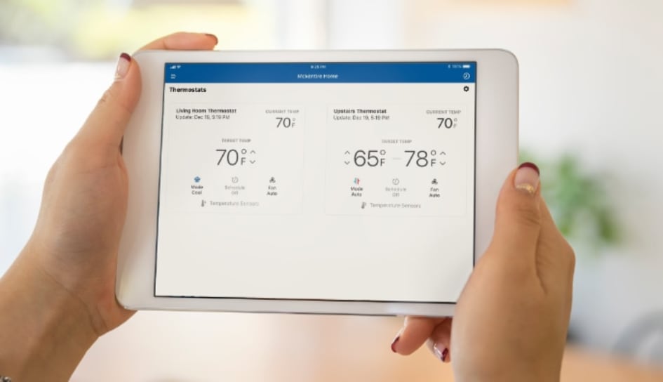 Thermostat control in Toledo